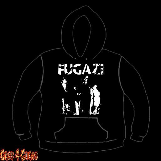 Fugazi Band Screen Printed Pullover Hoodie