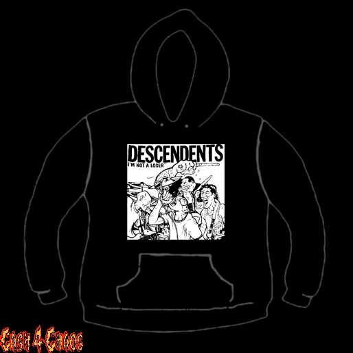 Descendents I'm Not a Loser Design Screen Printed Pullover Hoodie