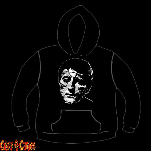 Curse of Frankenstein Chris Lee Hammer Movie Design Screen Printed Pullover Hoodie