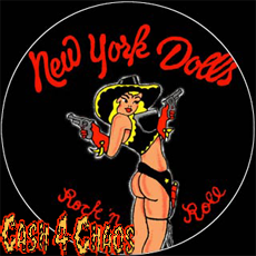 New York Dolls 1"  Pin / Button / Badge #b35