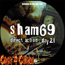 Sham 69 1" Pin / Button / Badge #b66