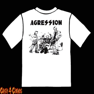 Agression Band Black Design Tee