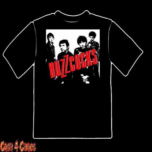 Buzzcocks Band Red & White Design Tee