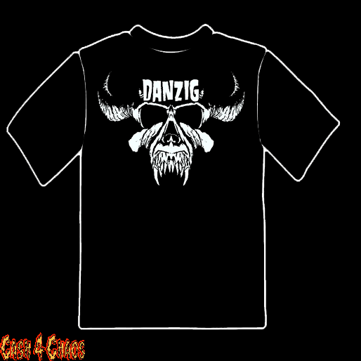 Danzig Skull Logo Design Tee