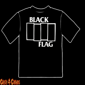 Black Flag Bars Logo Design Tee