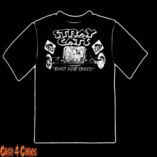 Stray Cats Built For Speed Design Tee