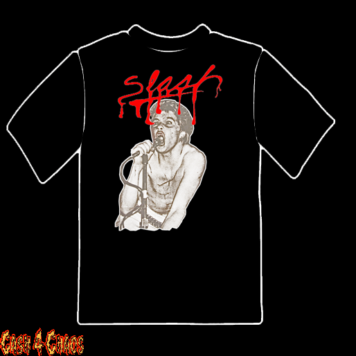 Slash Magazine with Darby Crash White & Red Design Tee