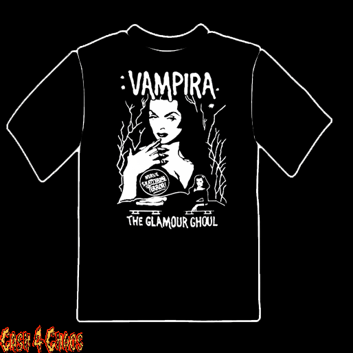 Vampira 50's Glamour Ghoul Design Tee