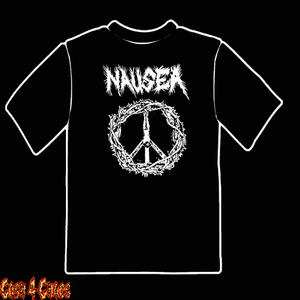 Nausea Peace Logo Design Tee