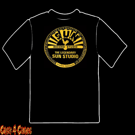 Sun Records Yellow Logo Design Tee
