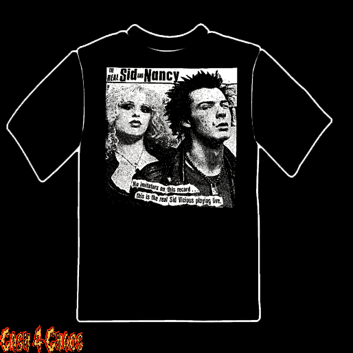 Sid & Nancy True Story Sex Pistols Design Tee