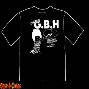 GBH Leather, Bristles, Studs And Acne Design Tee