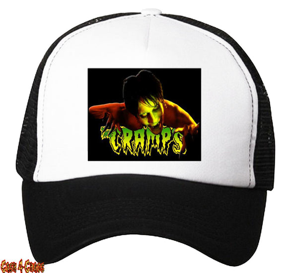 Cramps Heat Transfer Snap Back Trucker Hat